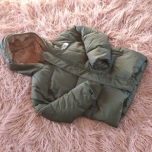The North Face Kids Puffer Jacket in Olive Green